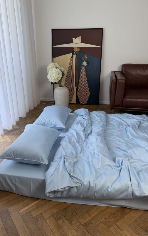 Комплект постільної білизни «МЛС» Євростандарт Сатин Delux